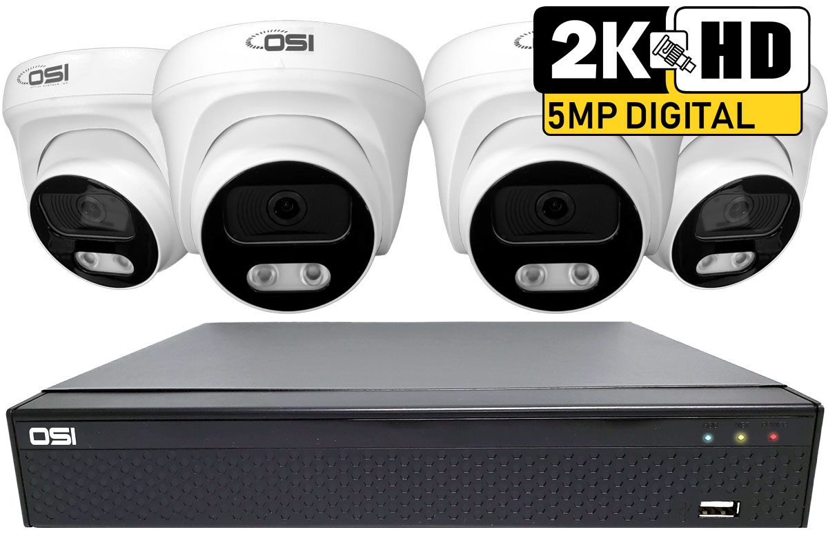 4-Camera 5MP HD DIY kit with 2TB HDD installed Questions & Answers