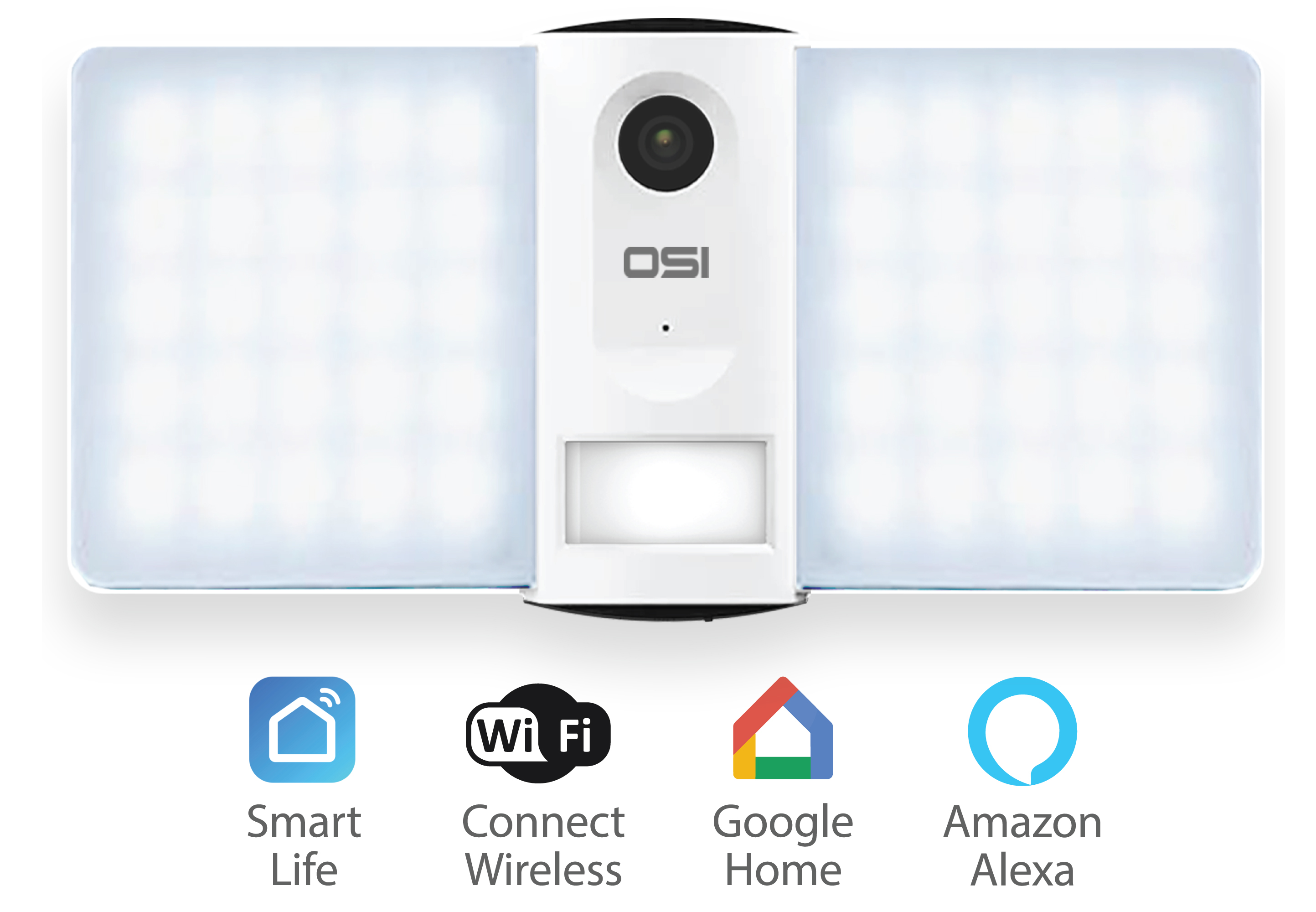 OSI Smart WiFi Floodlight Camera- White (Damaged Box) Questions & Answers