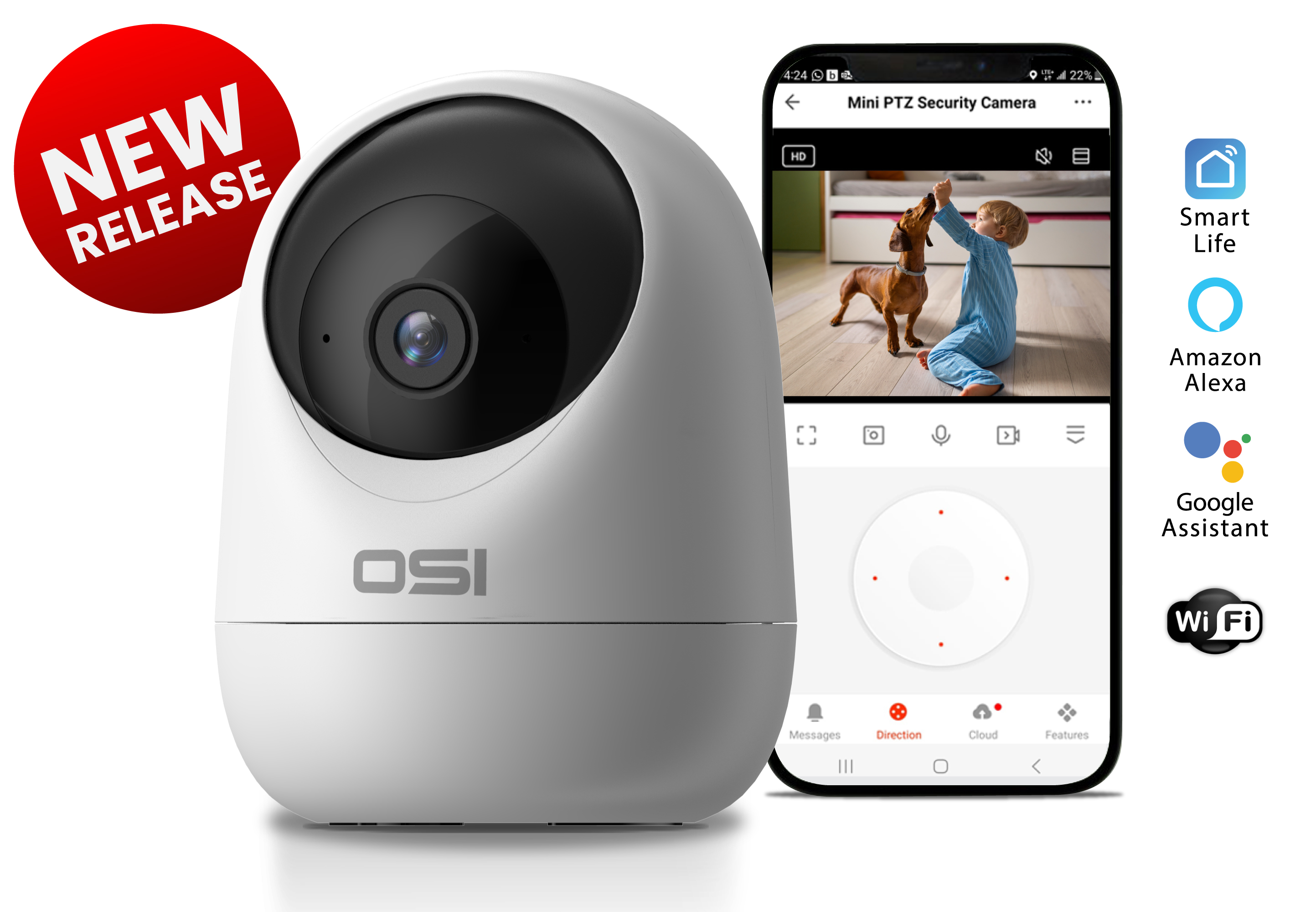 OSI Smart Indoor Wi-Fi Mini PTZ Camera Questions & Answers